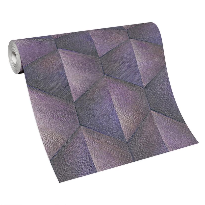 Carta da parati 3D, carta da parati con motivi Fashion for Walls 4 di Guido Maria Kretschmer viola