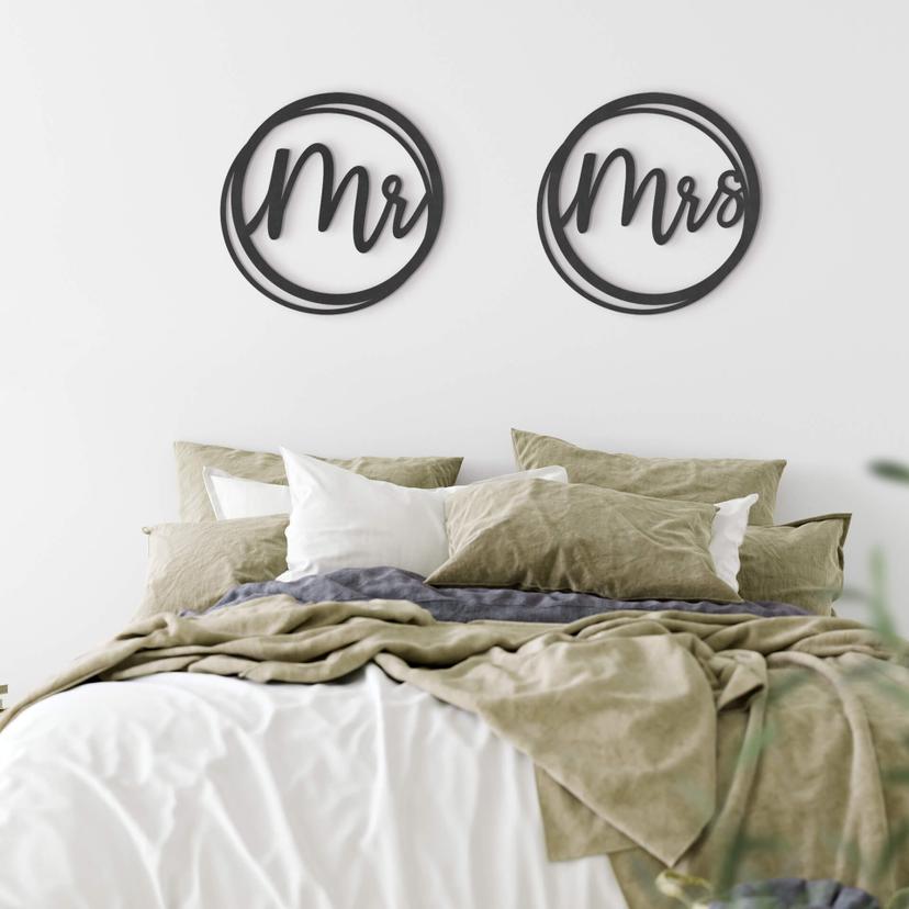 MDF letras boda Sr. y Sra