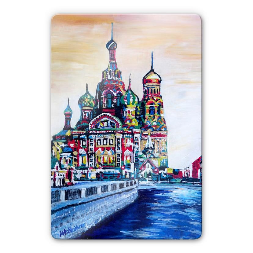 Glasschilderij Bleichner - St. Petersburg, Rusland
