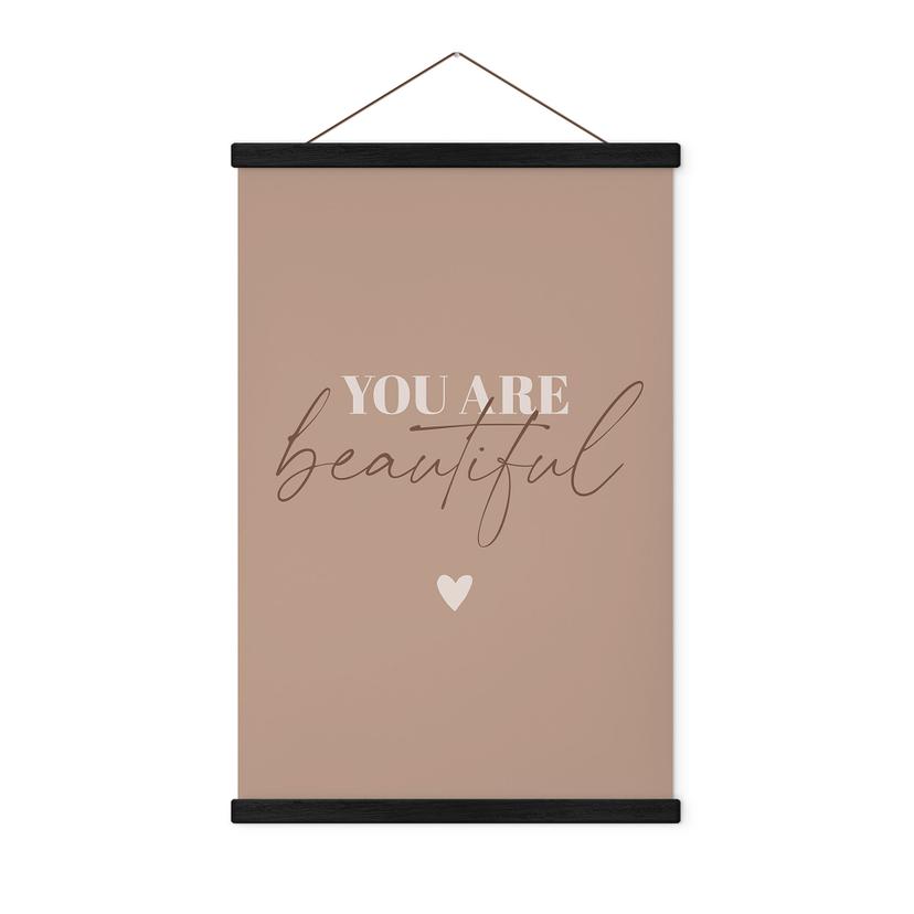 Tekstil plakat You are beautiful