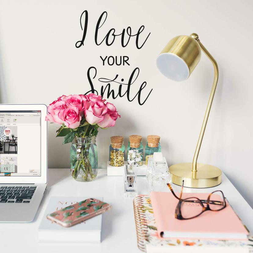 Adesivo murale - I love your smile