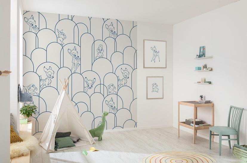Papier peint - Cache ton Bambi - 250 x 250 cm