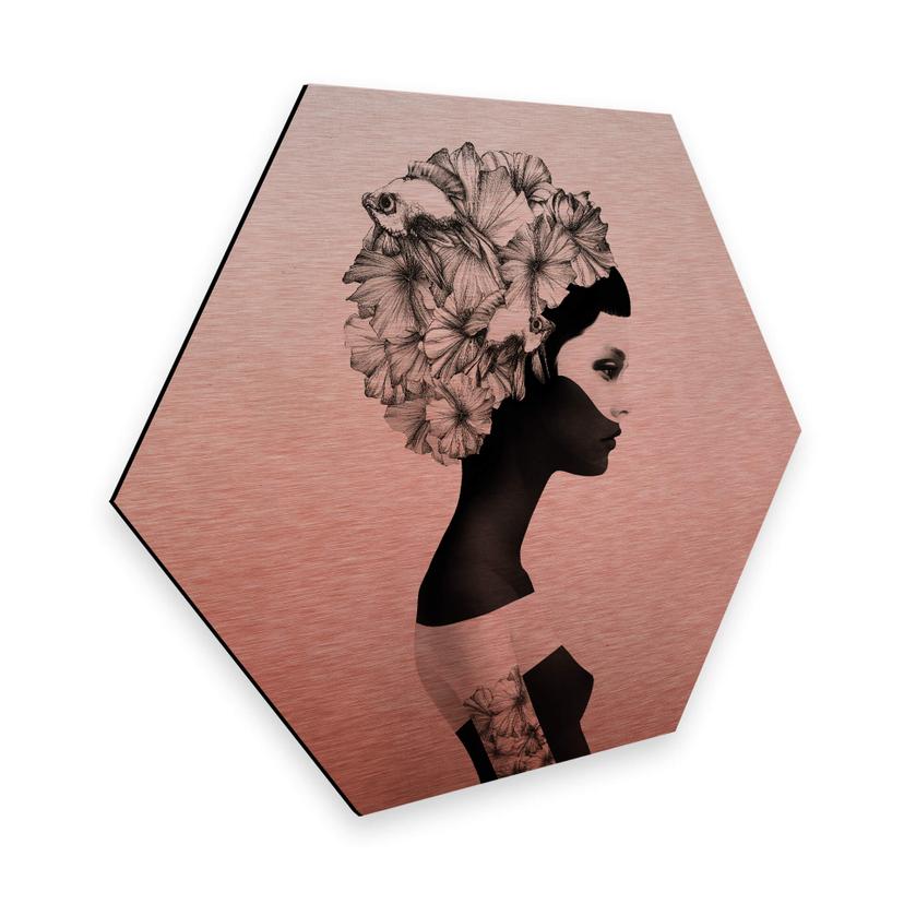Hexagon Alu-Dibond Kopereffect - Ireland - Marianna