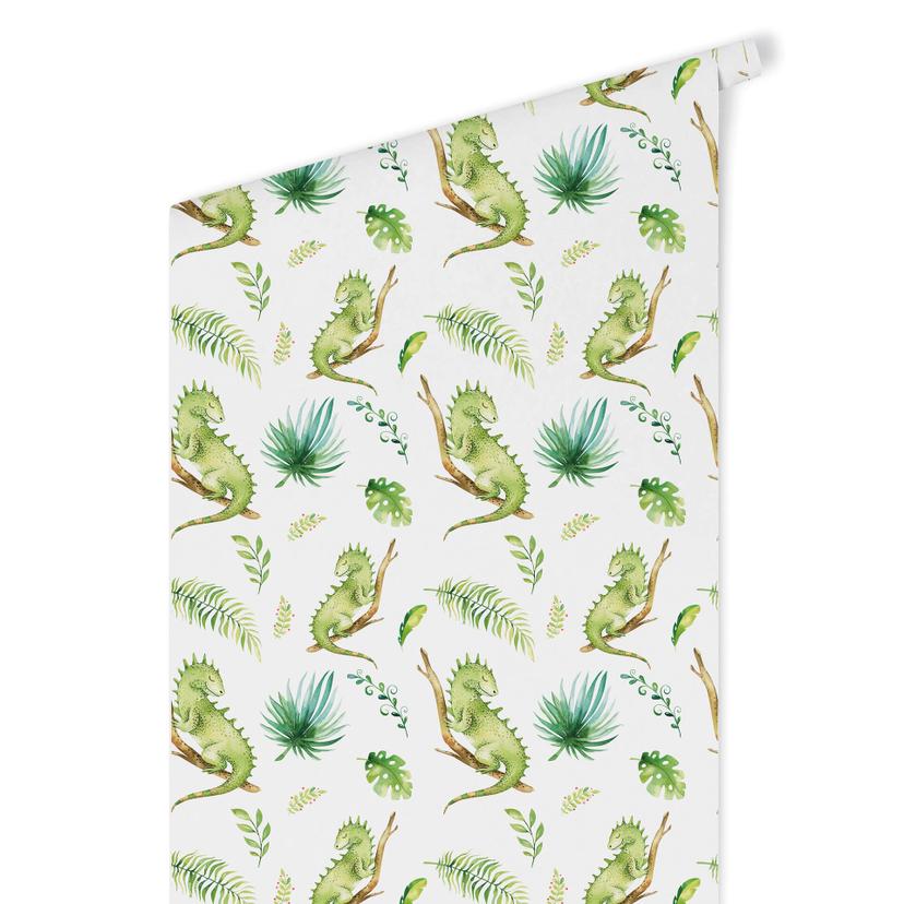 Carta da parati a motivi Kvilis - Iguana