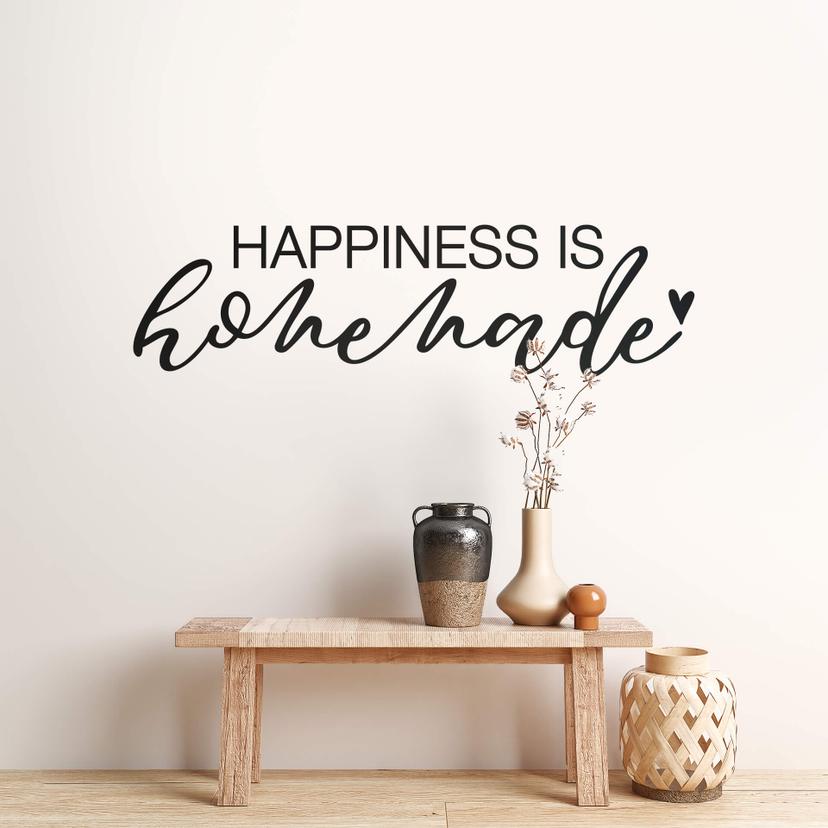 Muursticker Happiness is Homemade