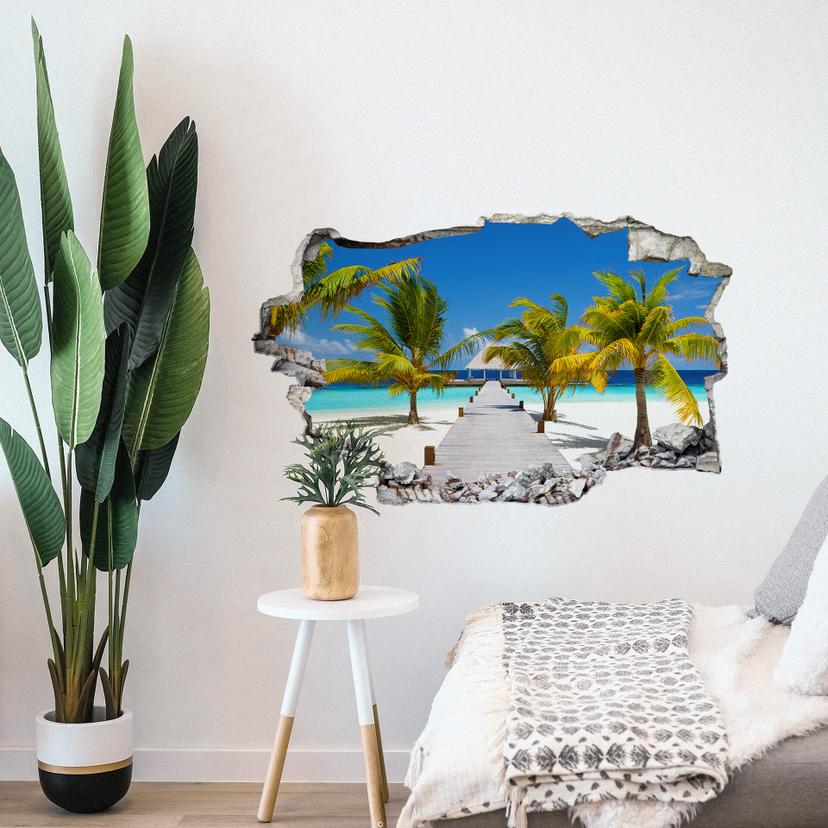 3D Wallsticker Vejen til paradis