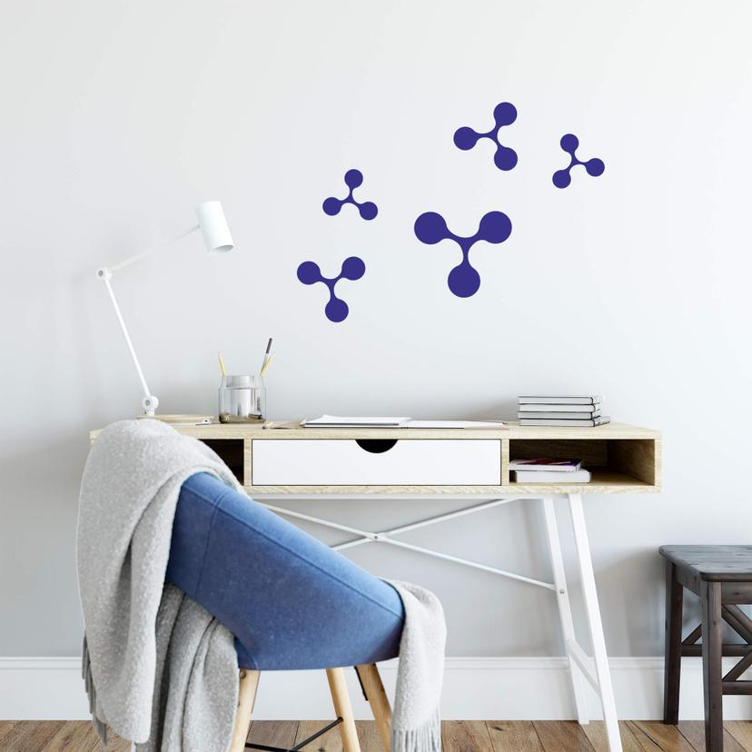 Wallsticker - Molekyle Sæt