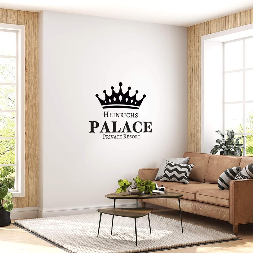 Wallsticker -  + Navn - Palace Private Resort