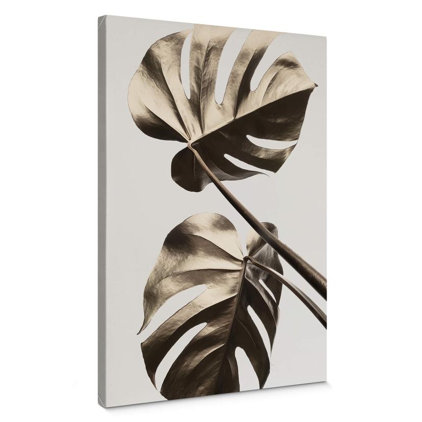 Lienzo 1X Estudio - Monstera dorada