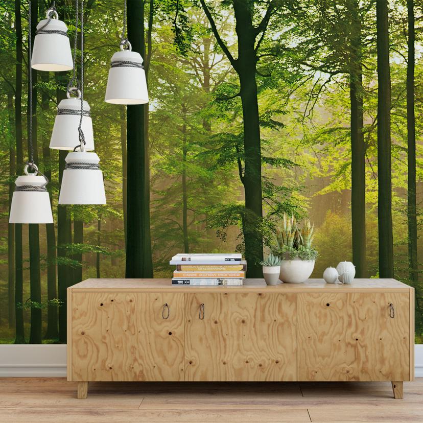Papierbehang Herfstbos