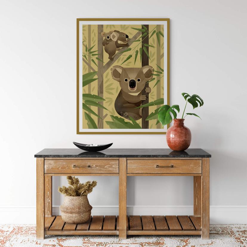 Poster Brun - Koala