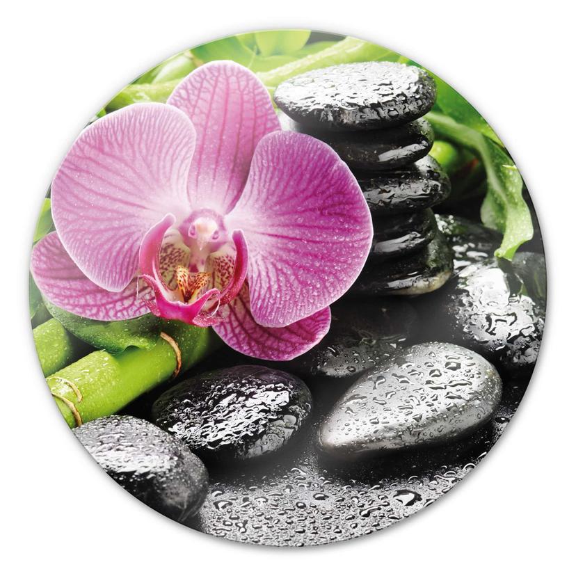 Tableau en verre - Concept Spa - rond