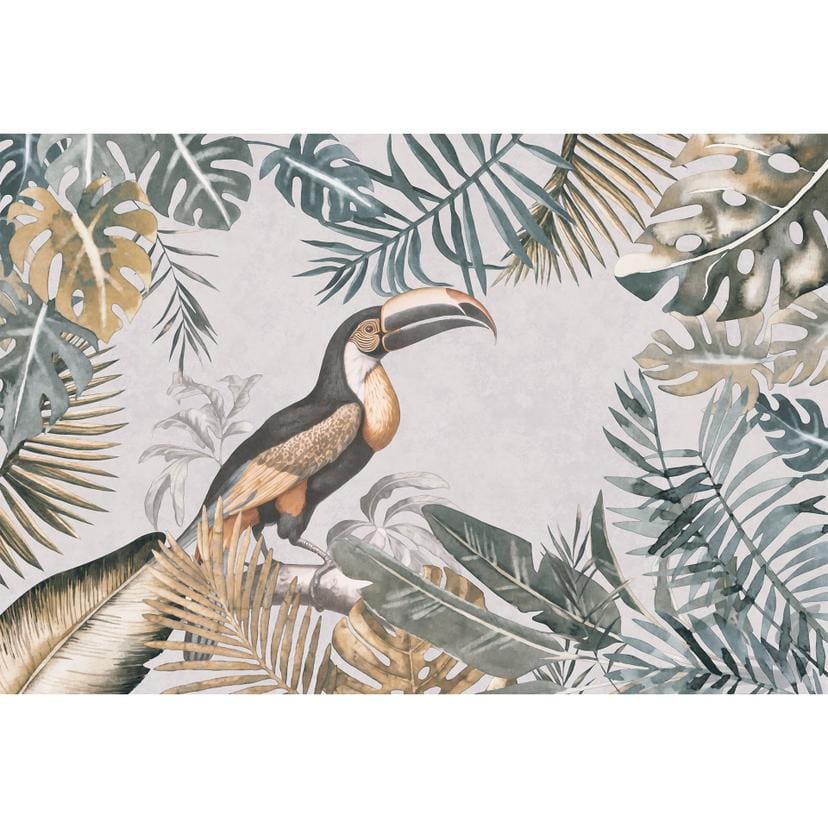 Tropisk skog med toucan tapet - djungel tapet - Haase