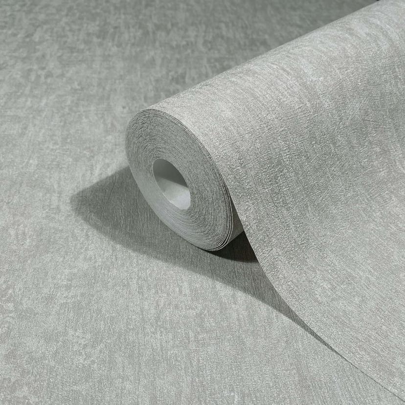 Non-woven tapet i grå betong ser vanlig modern ut