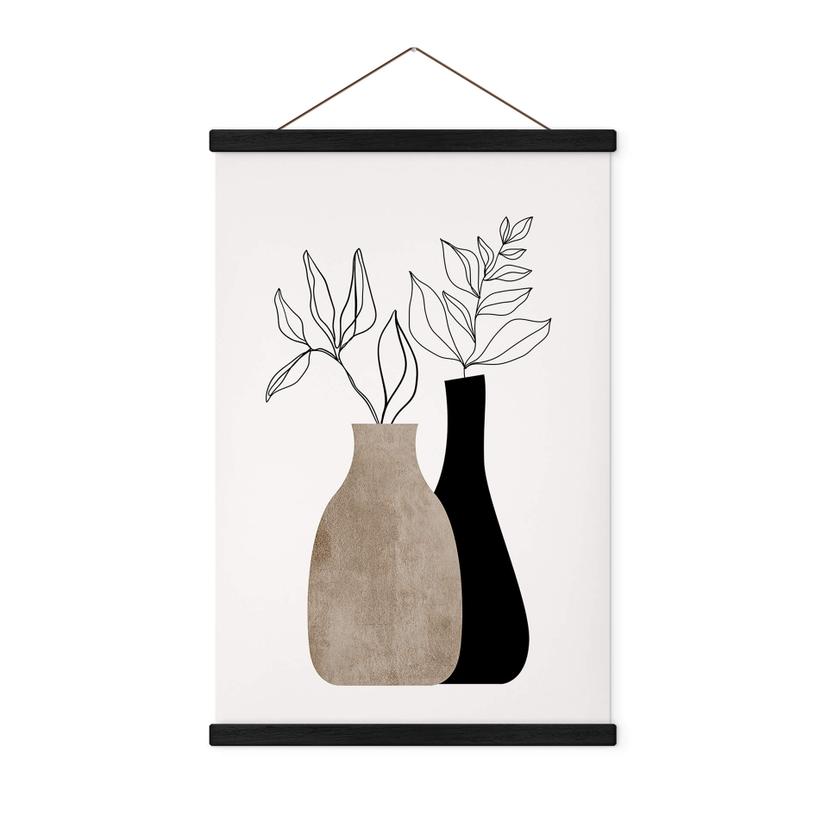 Póster de tela Kubistika - Plantas minimalistas