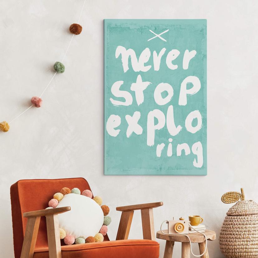 Stampa su tela Treechild - Never Stop Exploring
