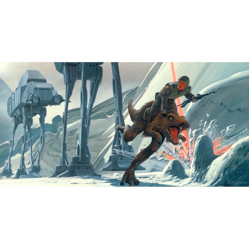 Vlies Fototapete - Star Wars Classic RMQ Hoth Battle Ground - 500 x 250 cm