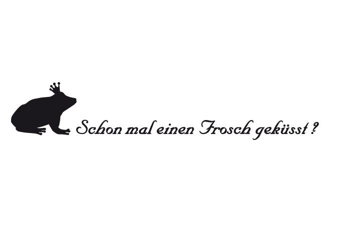 Wandtattoo Schon mal einen Frosch geküsst?