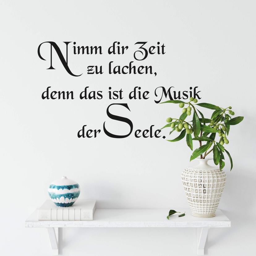Wandtattoo Nimm Dir Zeit zu lachen... 1