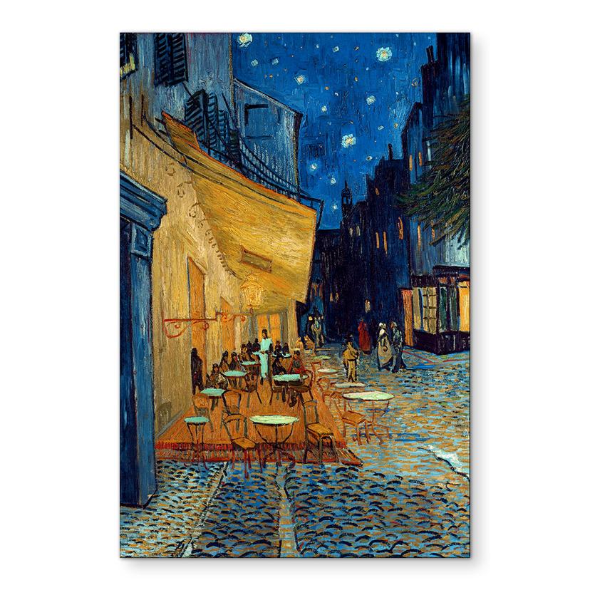 Wandbild van Gogh - Café-Terrasse am Abend - Alu-Dibond