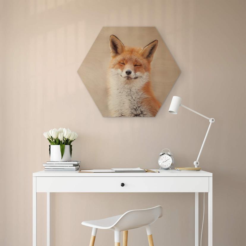 Hexagon Hout van Duijn - Happy Fox
