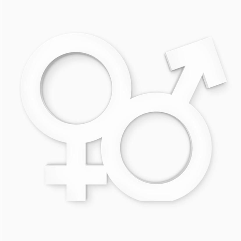 Deco bokstav könssymbol hetero