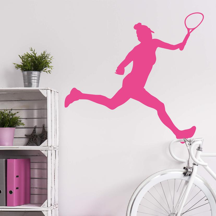Muursticker Tennisspeelster 02