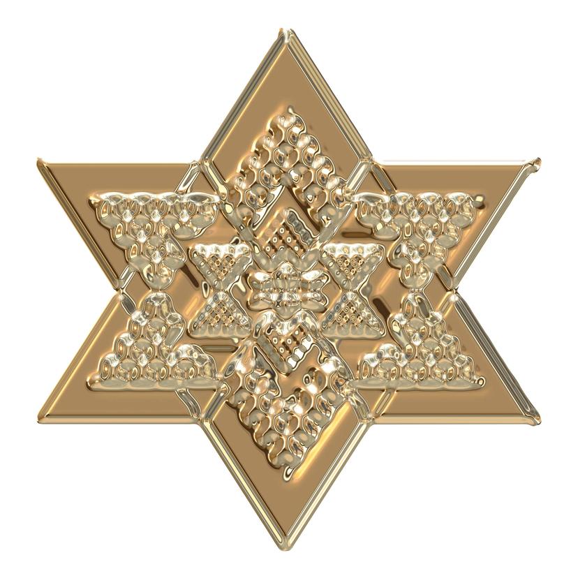 Wandtattoo Metallic Star Gold