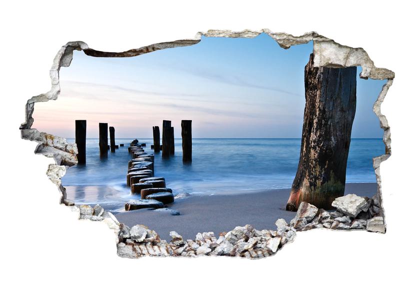 Adesivo 3D - Spiaggia