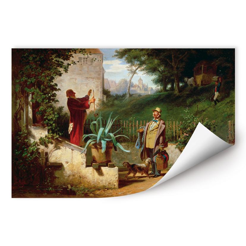 Zelfklevende Poster - Spitzweg - Jeugdvrienden