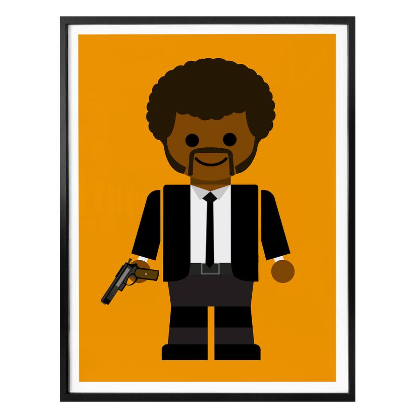 Póster Gomes - Pulp Fiction toy Jules Winnfield