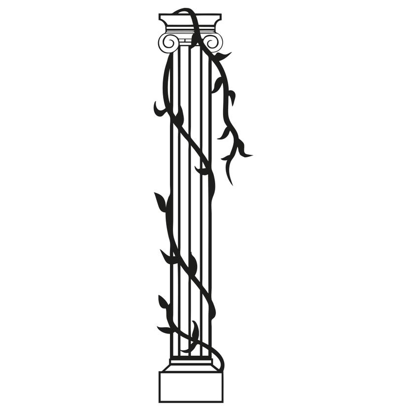 Colonna con rampicante
