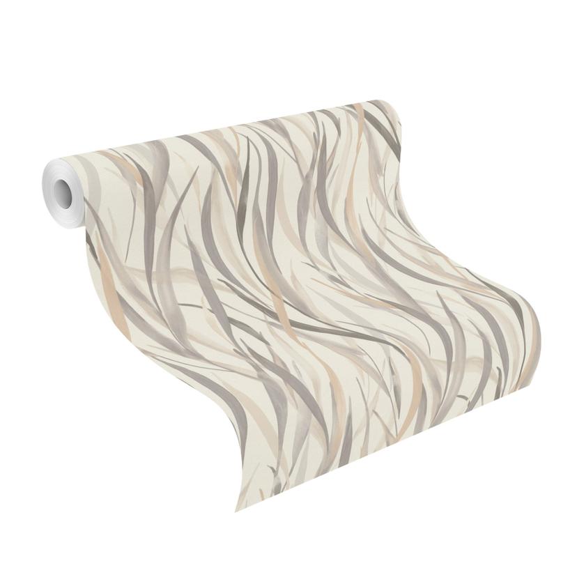carta da parati per piante, carta da parati in tessuto non tessuto Paraiso beige