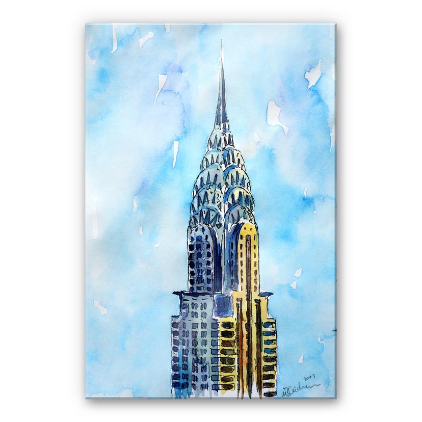Tableau en verre acrylique - Bleichner - Chrysler Building in NYC