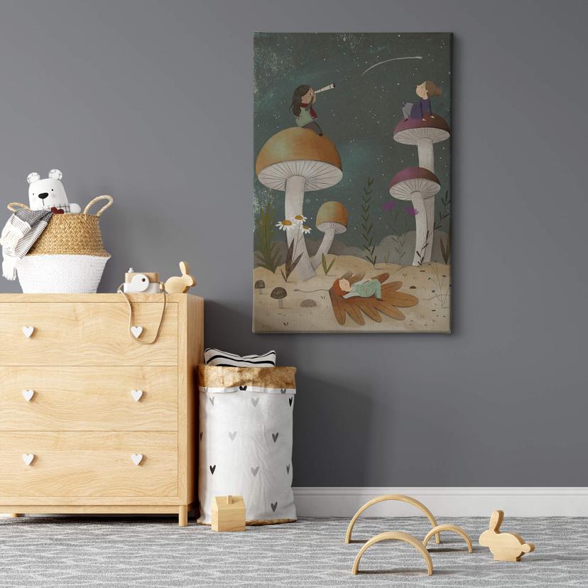 Canvas Loske - Sterren aan de Hemel