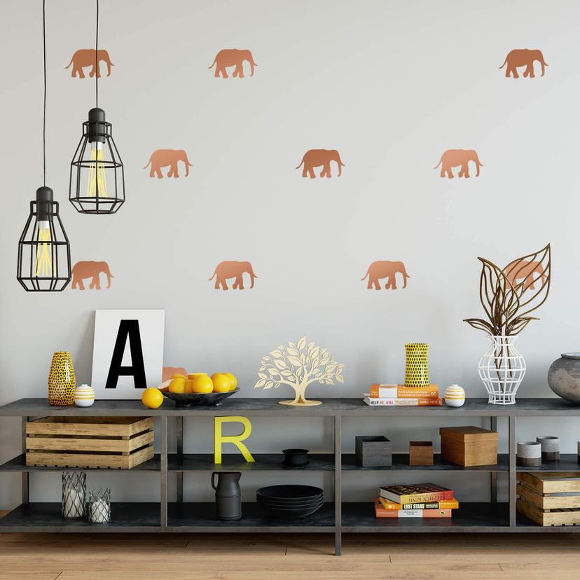 Sticker mural – Set d'éléphants