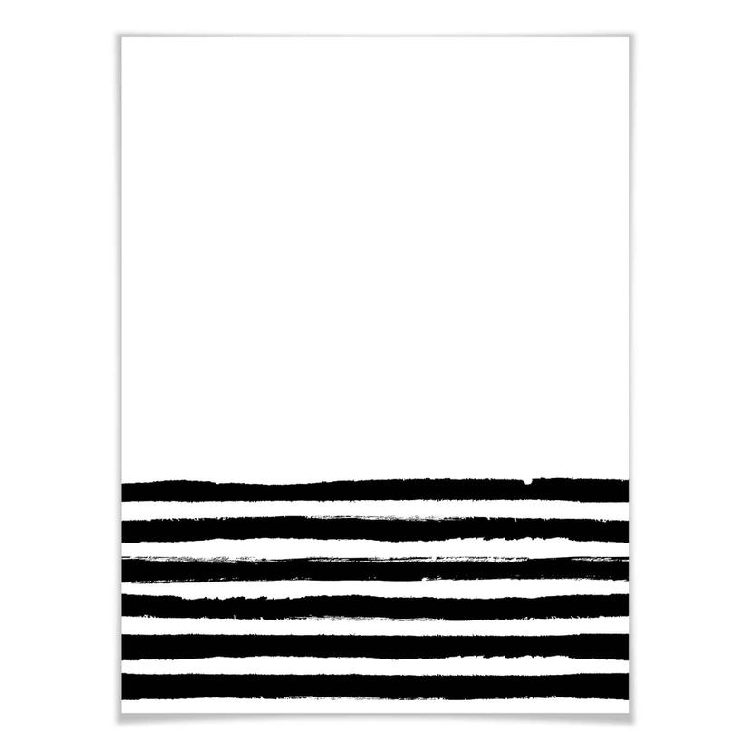 Poster Rayures noires