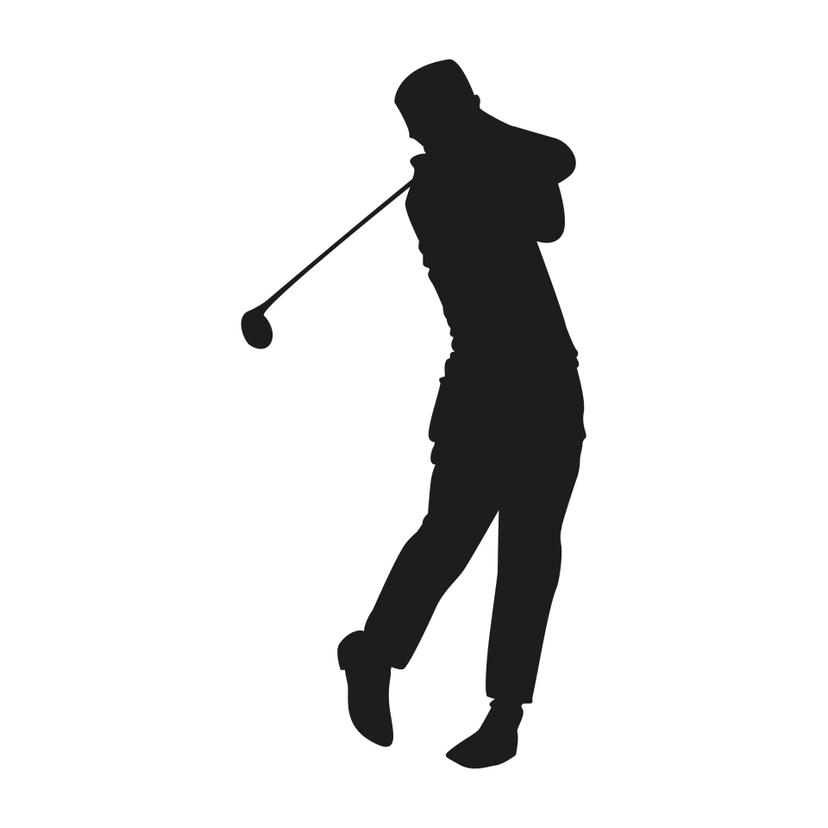 Sticker mural - Golfeur 02