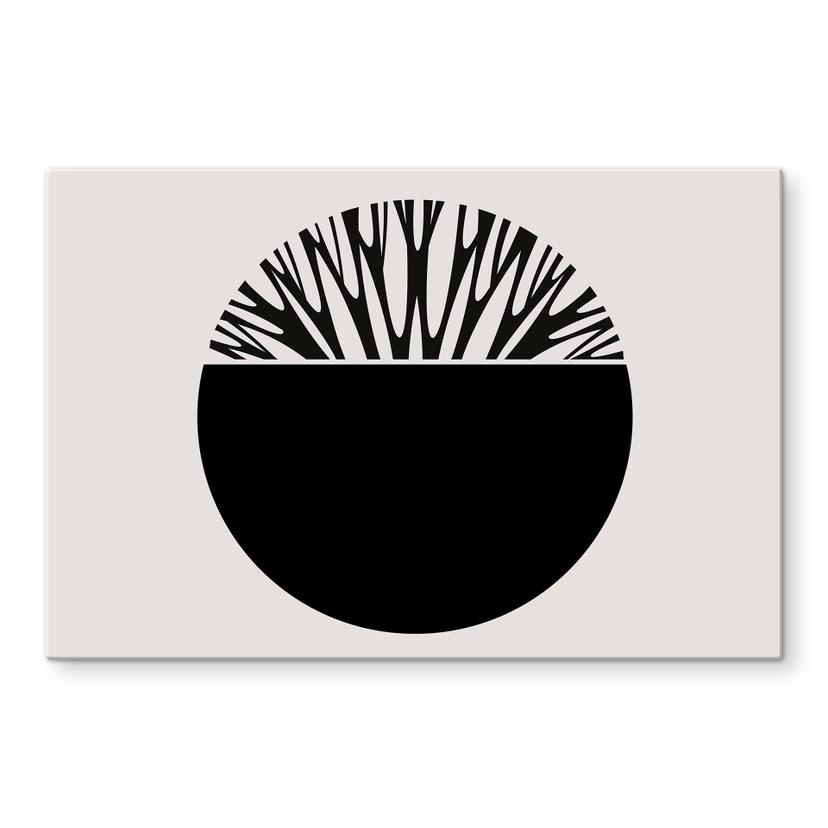 Spatscherm Kubistika - Tree of Life (zwart)