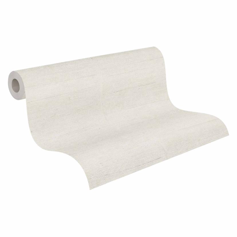 Strukturerad tapet kräm beige - Icke-vävd tapet i textilutseende - modern klistra in väggtapet