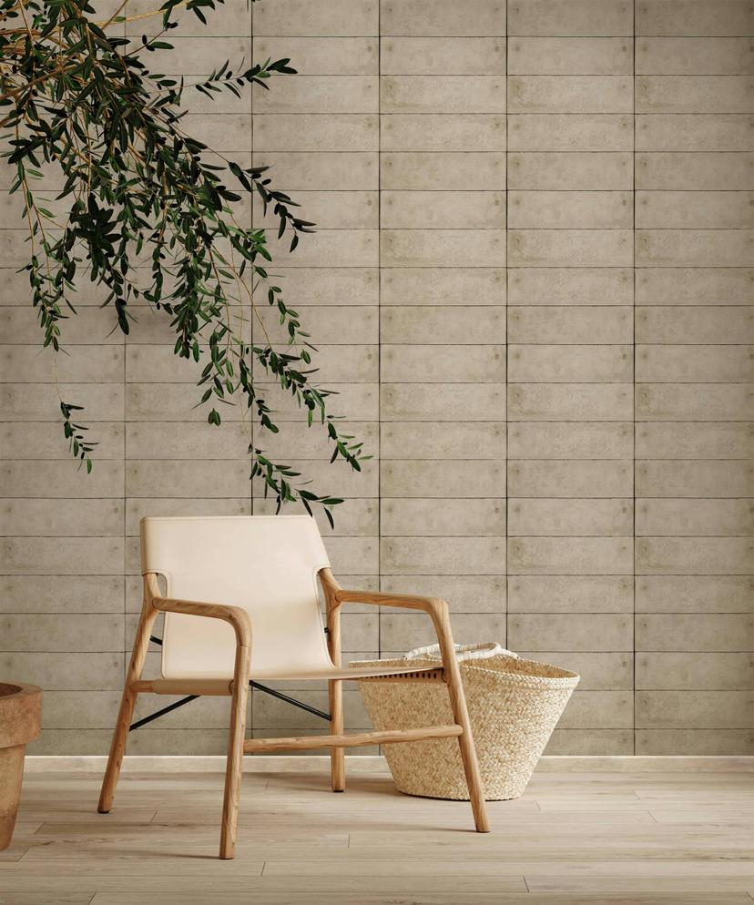 non-woven tapet beige beton look til stue soveværelse kontor marburg tapet