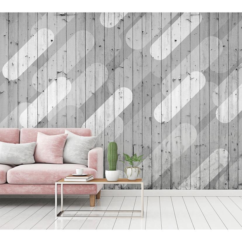 Architects Paper Papier peint photo Atelier 47 Pill Pattern graphique gris