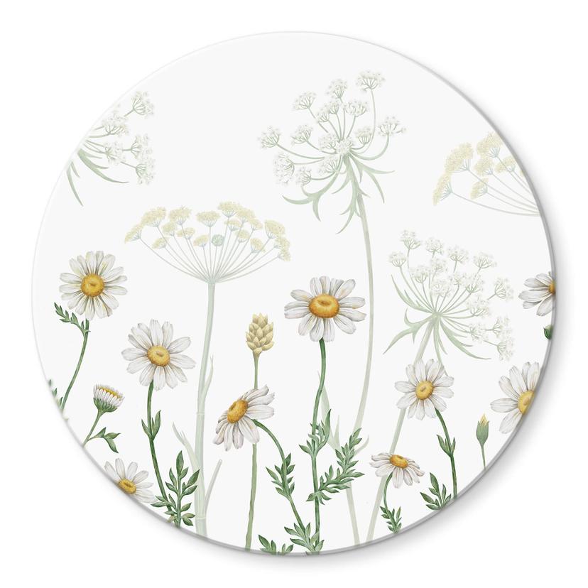 Tableau sur verre Sir Edward - Promenade printanière fleurie