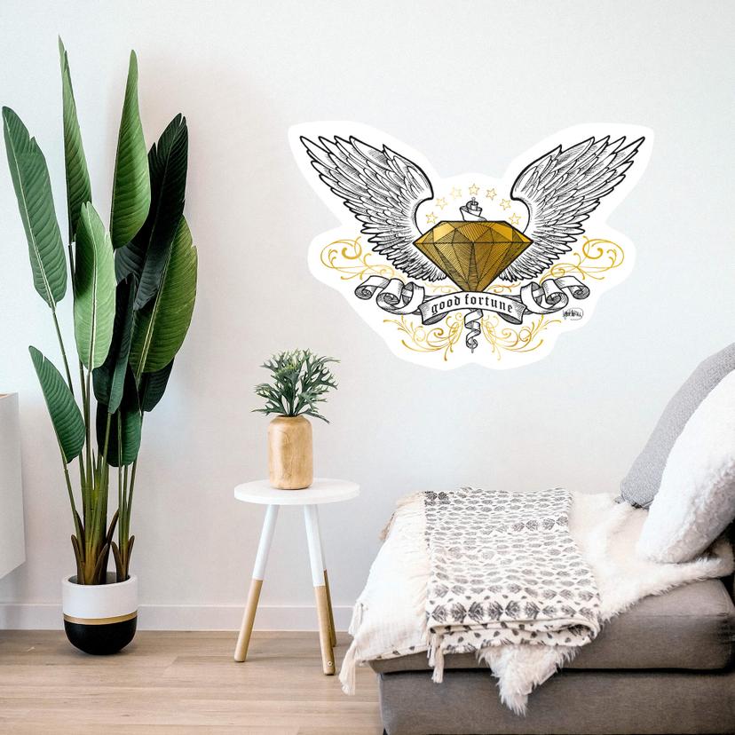 Sticker mural - LA Ink - Diamant avec des ailes