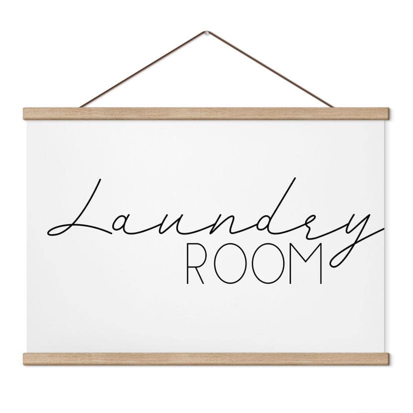 Textielposter Laundry Room