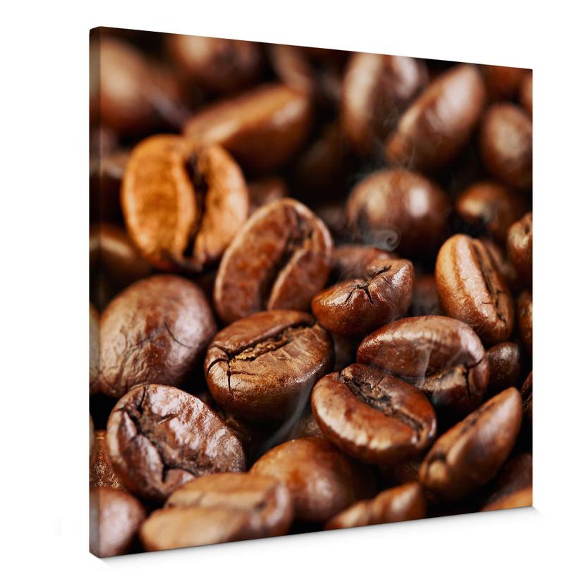 Lienzo Café 4 - Cuadrado