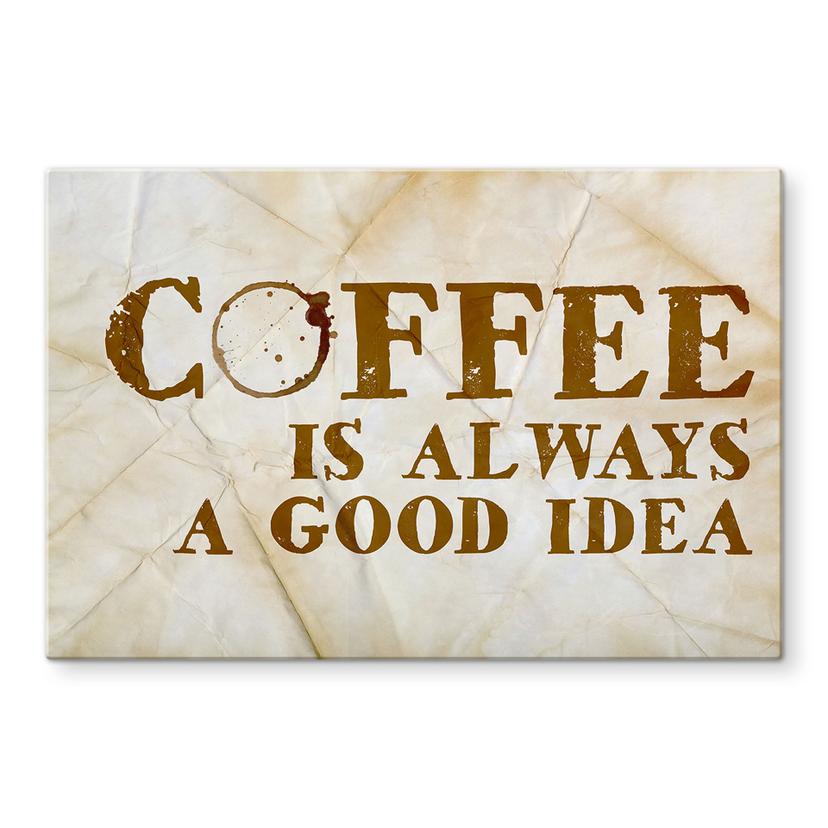 Pannello paraschizzi - Coffee is always a good idea