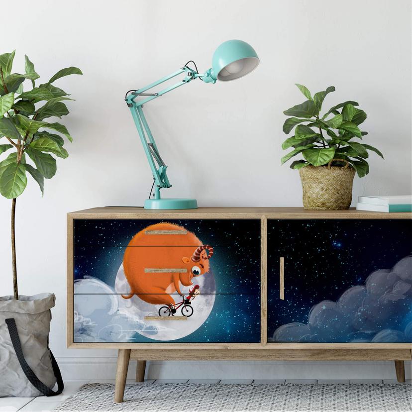 Wallprint - In bici di notte
