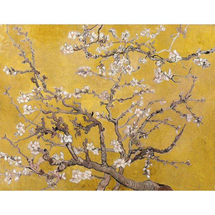 Fototapet van Gogh - Mandelblomning ochre