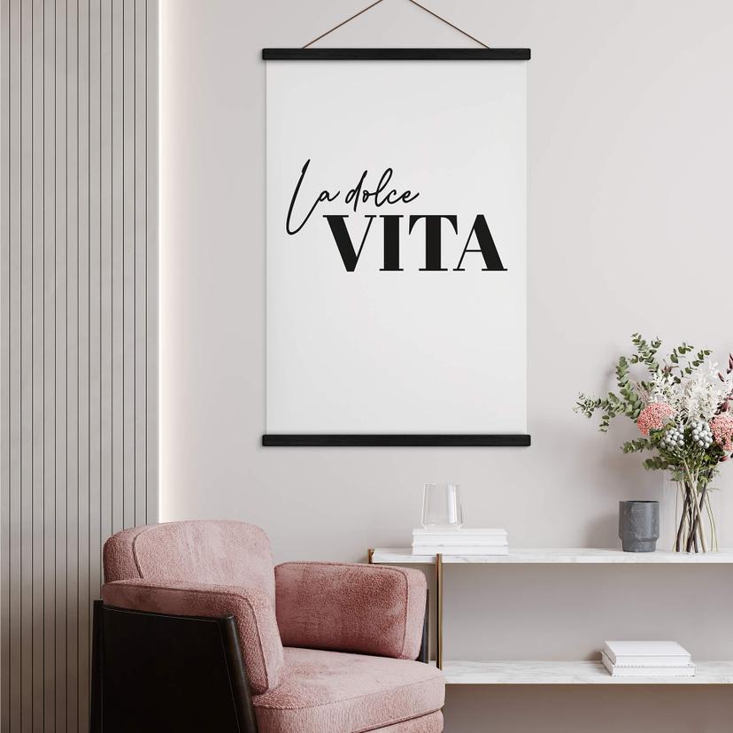 Affiche textile La Dolce Vita